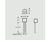 BC337-16-GURT Tranzistor NPN 45V 0,5A 0,625W B:100-250 TO92