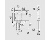 Tranzistor NPN 80V 10A 50W B>40 TO220