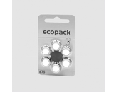 ECOPACK-675 Baterije gumb Zn-Air PR44 1,4V 610mAh 6kos